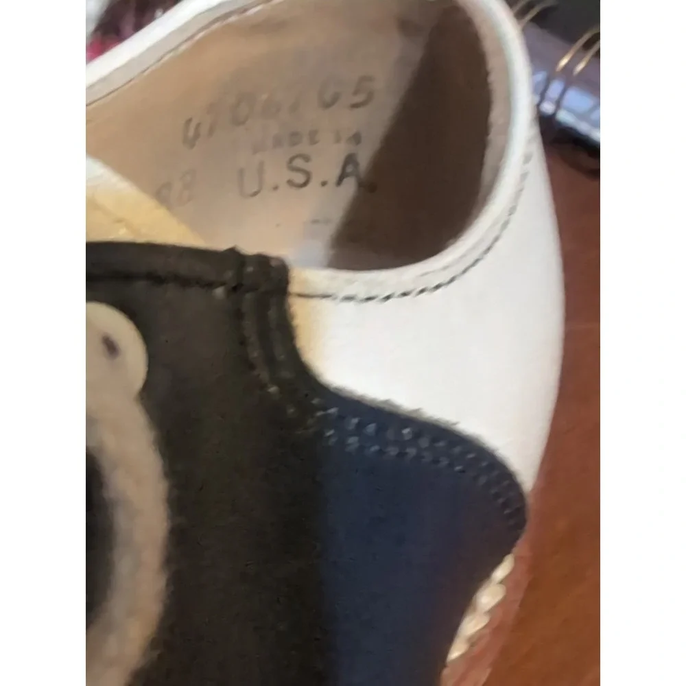 Ruggies Vintage Leather Oxford Childs Shoes, Boy/Girl Size 7D Made In USA